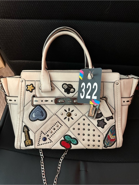 Coach Handbags - Coach Swagger 27 in Embellished Canyon Quilt Leather